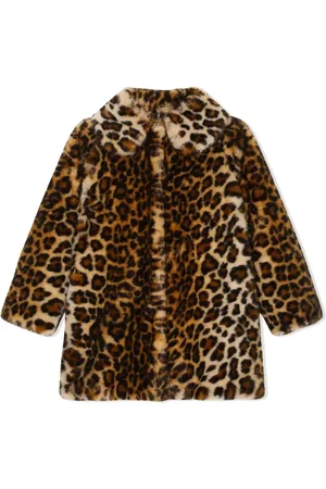 Dolce & Gabbana Manteau en fourrure artificielle à imprimé léopard