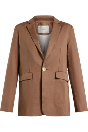 ASCENO Blazer en lin à simple boutonnage