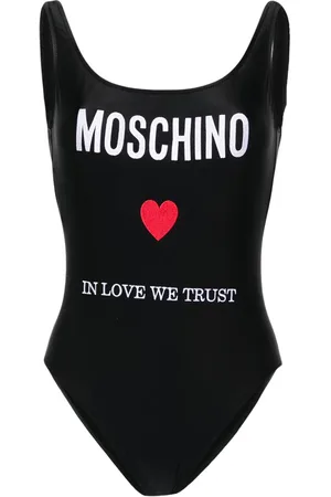 Moschino Maillot de bain à logo brodé