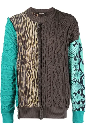 Roberto Cavalli Pull à détails de patchs