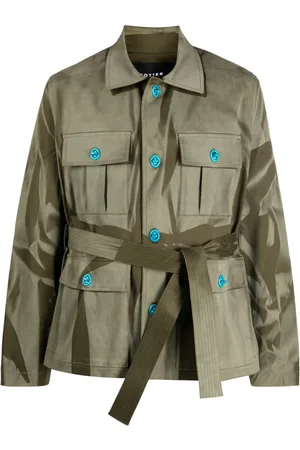 Botter Veste ceinturée à imprimé abstrait