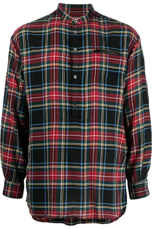 UNDERCOVER Chemise en coton à motif tartan