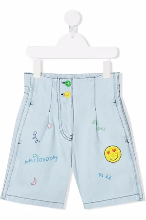 PHILOSOPHY DI LORENZO SERAFINI Short en jean à coutures contrastantes