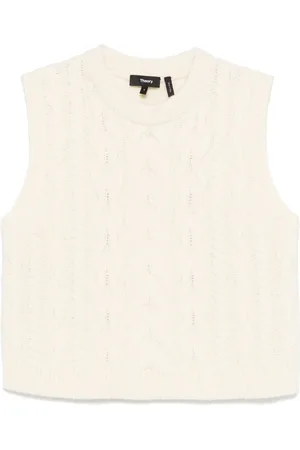 THEORY Gilet en maille torsadée