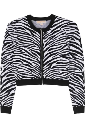 Michael Kors Cardigan crop à imprimé zébré