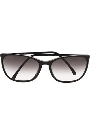 CHANEL Lunettes de soleil à monture rectangulaire (années 2000)