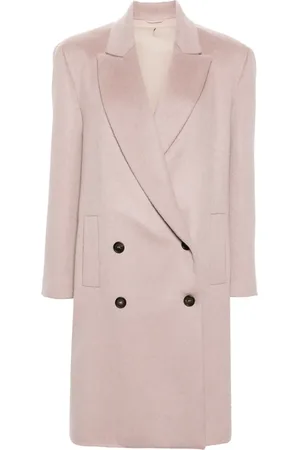 Brunello Cucinelli Manteau en cachemire à boutonnière croisée