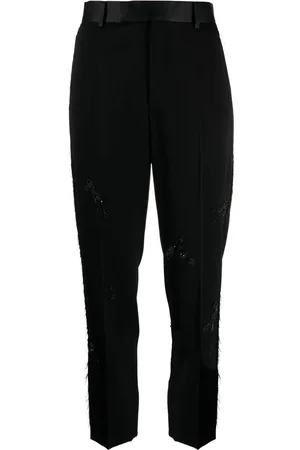 UNDERCOVER Pantalon brodéà coupe droite