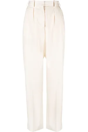 Joseph Pantalon en coton à taille haute