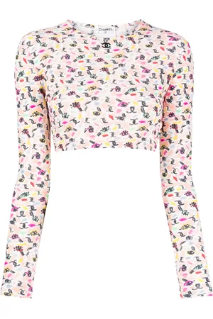 CHANEL T-shirt à coupe crop (1995)