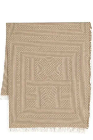Totême écharpe rayée Monogram en laine