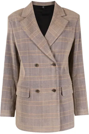 Alexander McQueen Blazer à carreaux