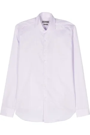 corneliani Chemise à tissu flammé