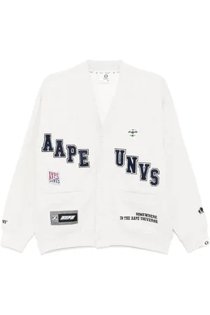 A Bathing Ape Cardigan à patch logo