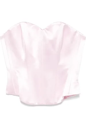 ALEX PERRY Haut bustier en satin duchesse