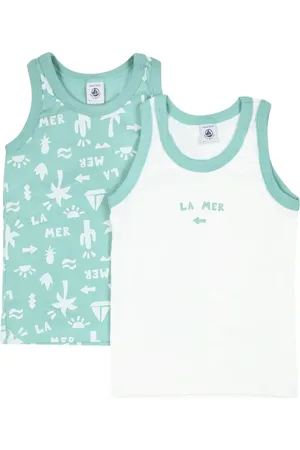 Petit Bateau Lot de deux débardeurs en coton
