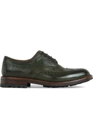 Green george Mocassins à effet peau de crocodile