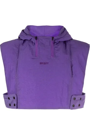 Off-Duty Gilet crop Del à capuche