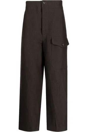UMA WANG Pantalon Paxton à chevrons