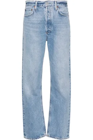 AGOLDE Jean droit à taille haute