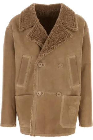 Fendi Veste en daim à boutonnière croisée