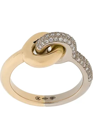 CHARLOTTE CHESNAIS Bague Maxi Twin Pave en 18ct