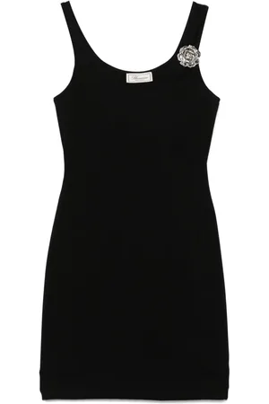 BLUMARINE Robe courte à broche fleur