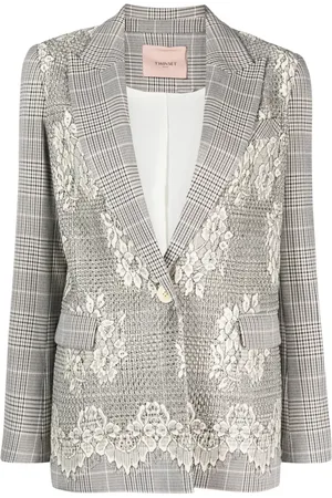 Twin-Set Blazer Glen à carreaux