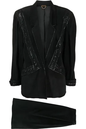 A.N.G.E.L.O. Vintage Cult Tailleur-jupe à simple boutonnage (années 1980)