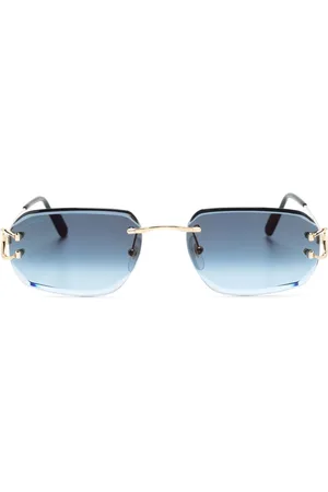 Cartier Lunettes de soleil 0468S à monture rectangulaire