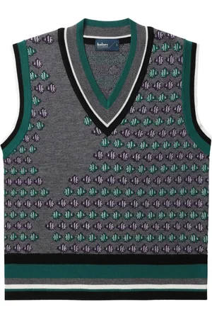 Kolor Débardeur imprimé en maille intarsia