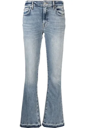 7 for all Mankind Jean évasé à taille basse