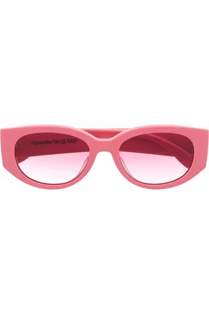 Alexander McQueen Lunettes de soleil Graffiti à monture ovale