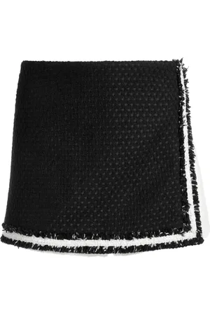 ALICE+OLIVIA Short Darma bicolore en tweed