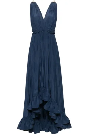 Lanvin Robe longue volantée