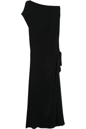 ALYSI Robe mi-longue à col bénitier