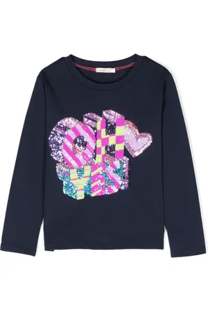 Billieblush T-shirt en coton à sequins