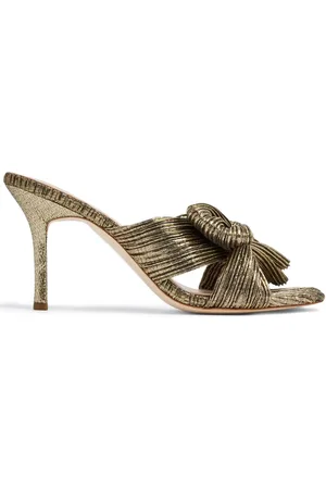 Loeffler Randall Mules plissées Claudia 90 mm à détail de nœud