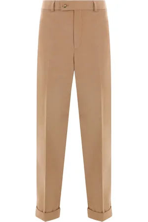 CARUSO Pantalon de costume en coton