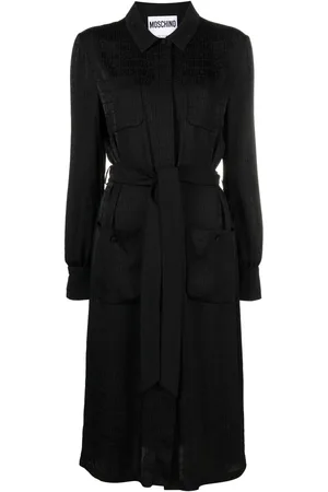 Moschino Robe-chemise à motif monogrammé