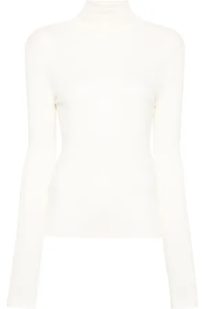 Helmut Lang T-shirt nervuré à col roulé