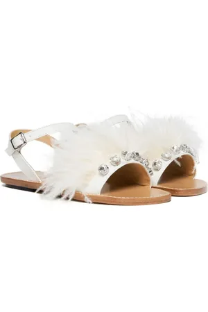 Marni Sandales en cuir à ornements en cristal