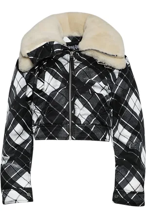 Jean Paul Gaultier Veste à col en peau lainée