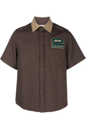 Rhude Chemise en sergé à rayures