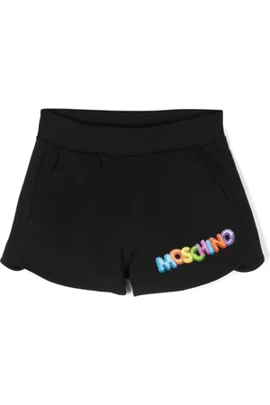 Moschino Short en coton stretch à logo imprimé