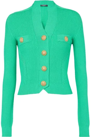 Balmain Cardigan boutonné à design nervuré