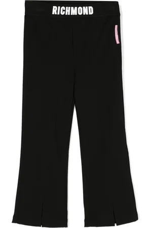 John Richmond Pantalon à taille à logo