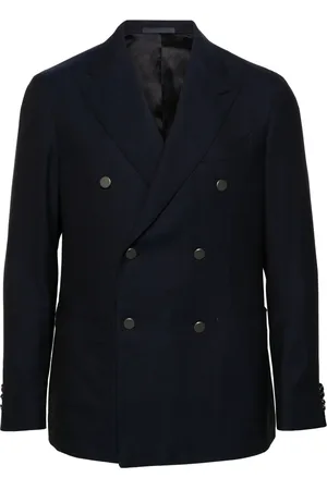 CARUSO Blazer en laine à boutonnière croisée