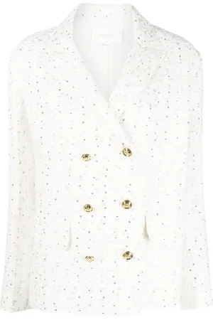 Giambattista Valli Blazer orné en sequins à boutonnière croisée