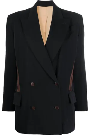 Jean Paul Gaultier Veste rayée à boutonnière croisée
